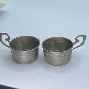 Vintage Russian Podstakanniks metal tea cup holders